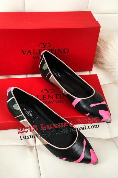 Valentino Sheepskin Leather Flat VT332YZM Rose