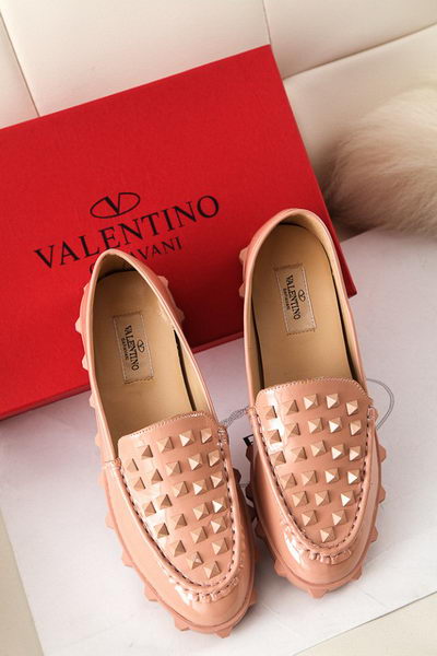 Valentino Sheepskin Leather Rivet Flat VT301YZM Apricot