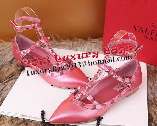 Valentino Smooth Leather Rivet Sandal VT228YZM Rosy