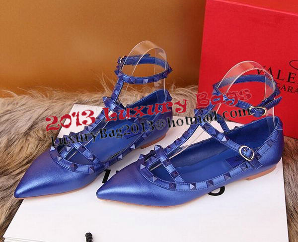 Valentino Smooth Leather Rivet Sandal VT228YZM Royal