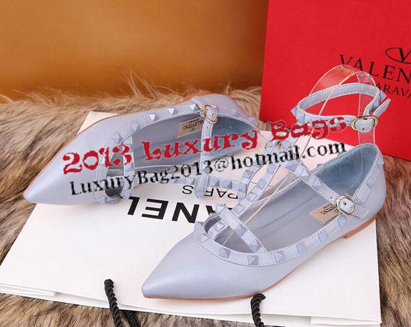 Valentino Smooth Leather Rivet Sandal VT228YZM SkyBlue