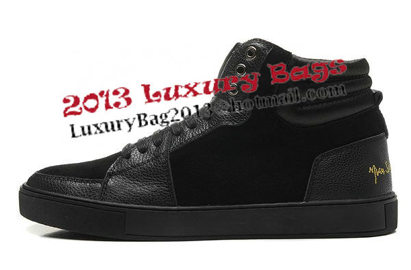 Yves Saint Laurent Casual Shoes Suede Leather YSL236 Black