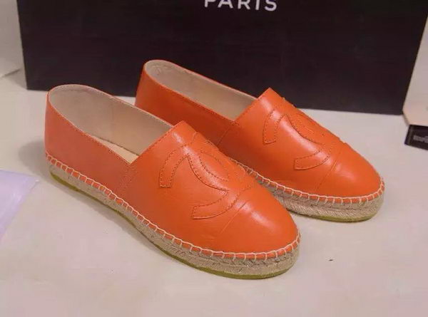 Chanel Leather Toe Flat CH1015LRF Orange