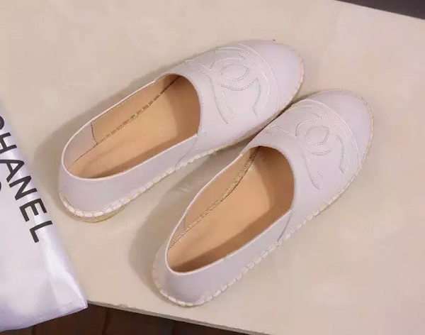 Chanel Leather Toe Flat CH1015LRF White