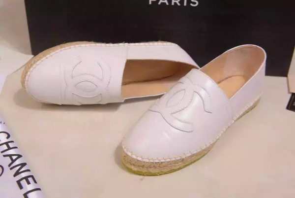 Chanel Leather Toe Flat CH1015LRF White