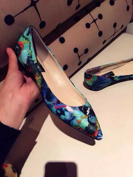 Valentino Butterfly Leather Flat 527VT375 Blue