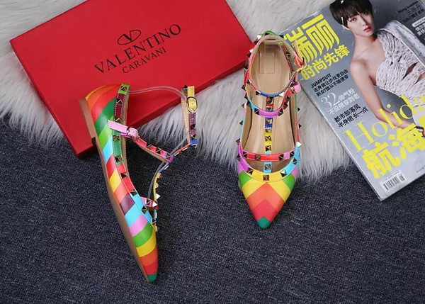 Valentino Multicolour Leather Flat VT370YZM