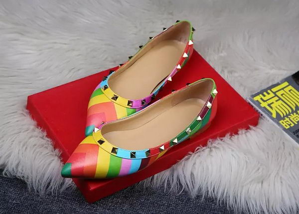 Valentino Multicolour Leather Flat VT371YZM