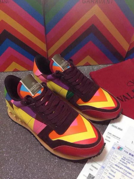 Valentino Multicolour Leather Sneakers VT360AML Orange