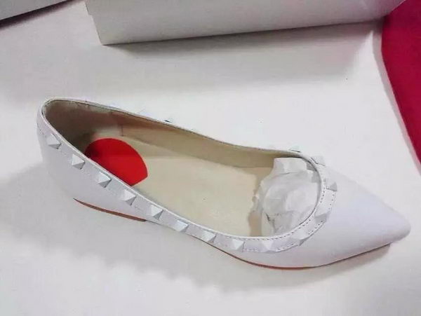 Valentino Sheepskin Leather Flat 527VT74 White