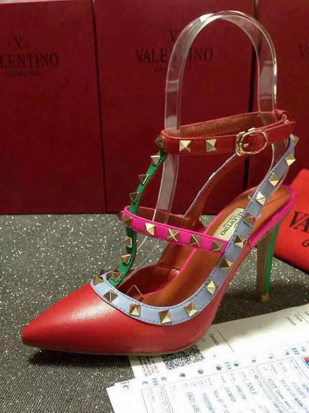 Valentino Sheepskin Leather Pump VT383JX Red