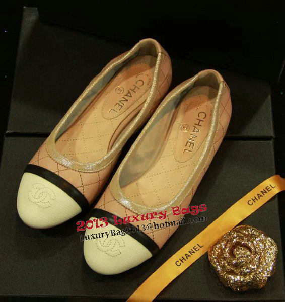 Chanel Sheepskin Leather Ballerina Flat CH1077 Pink