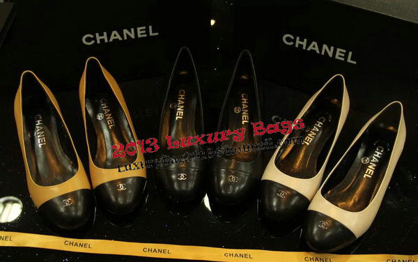 Chanel Sheepskin Leather Pump CH1079 Black