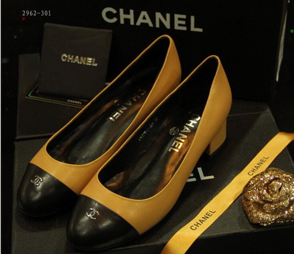 Chanel Sheepskin Leather Pump CH1079 Brown