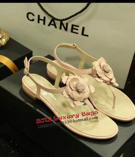 Chanel Sheepskin Leather Sandals CH1067 Pink