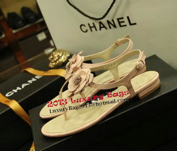 Chanel Sheepskin Leather Sandals CH1067 Pink