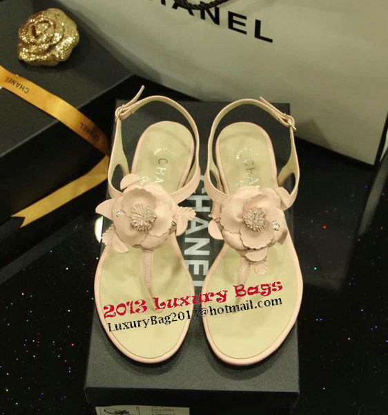 Chanel Sheepskin Leather Sandals CH1067 Pink