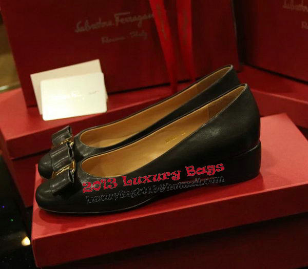 Ferragamo Sheepskin Leather Pump FL0505 Black