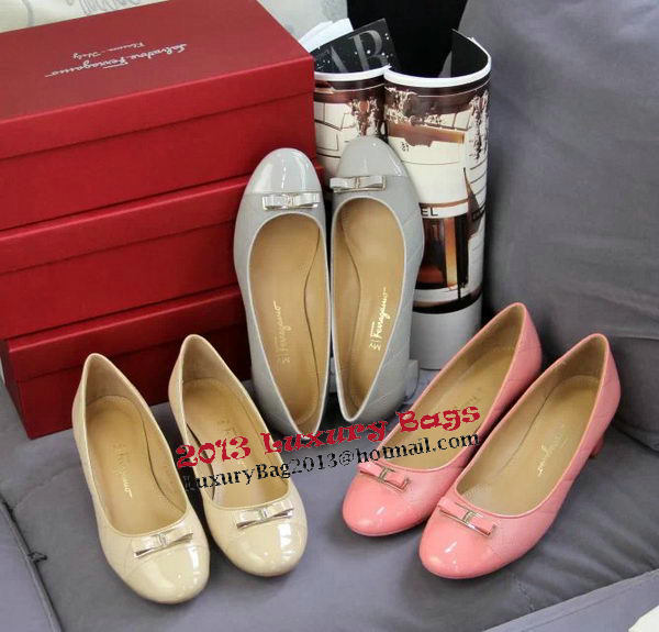 Ferragamo Sheepskin Leather Pump FL0524 Pink