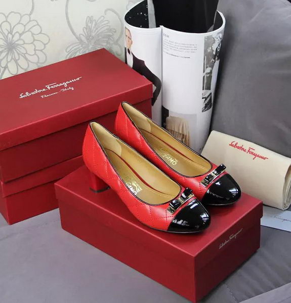 Ferragamo Sheepskin Leather Pump FL0527 Red