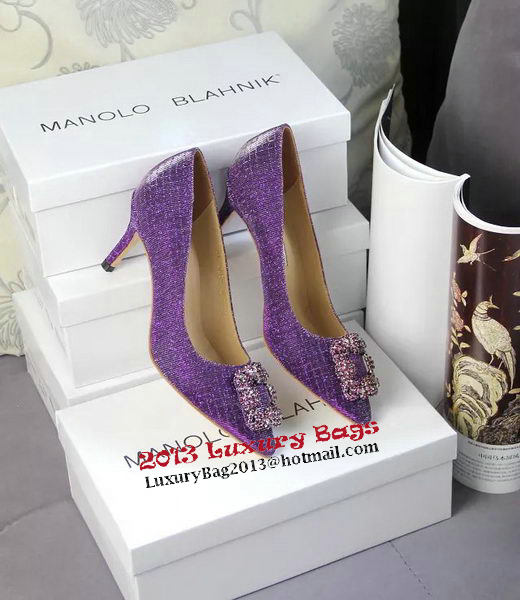 Manolo Blahnik Crystal Pump MB062CK Purple