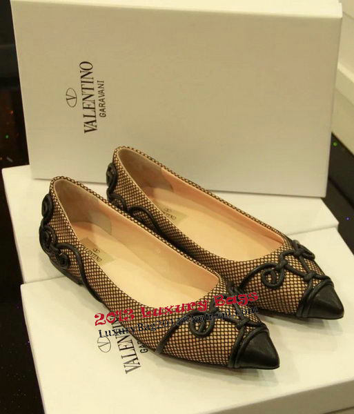 Valentino Point-Toe Ballerina VT405CK Apricot