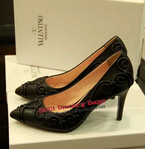 Valentino Point-Toe Pump Sheepskin VT406CK Black