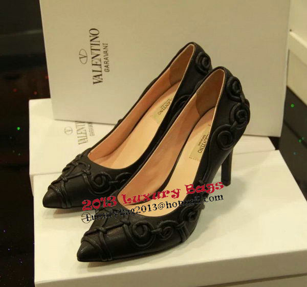 Valentino Point-Toe Pump Sheepskin VT406CK Black