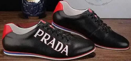 Prada Casual Shoes Calfskin Leather PD392 Black