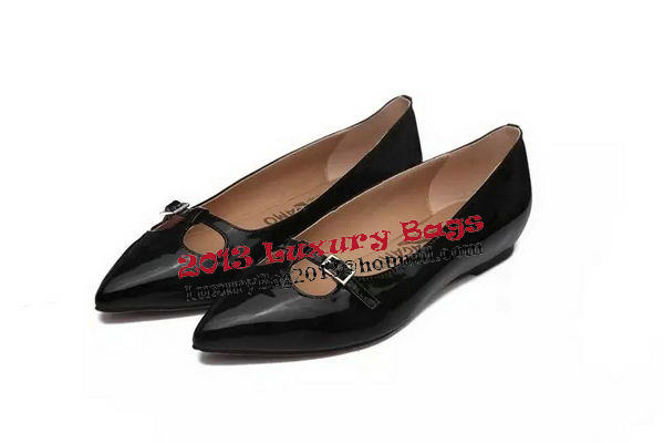 Ferragamo Ballerina Sheepskin Leather FL0572 Black