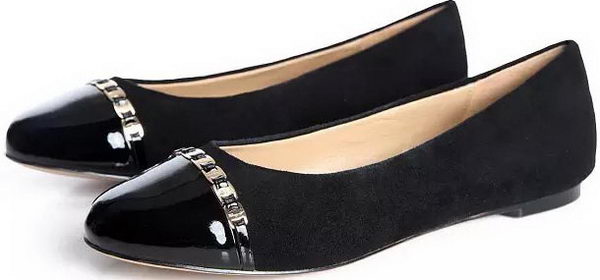 Ferragamo Ballerina Suede Leather FL0559 Black