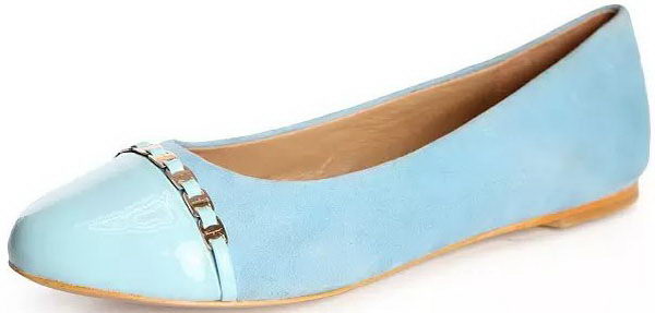 Ferragamo Ballerina Suede Leather FL0559 Light Blue