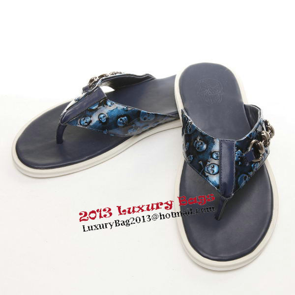 ALEXANDER MCQUEEN Slipper Leather MCQ258 Royal