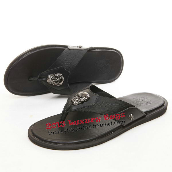 ALEXANDER MCQUEEN Slipper Leather MCQ260 Black