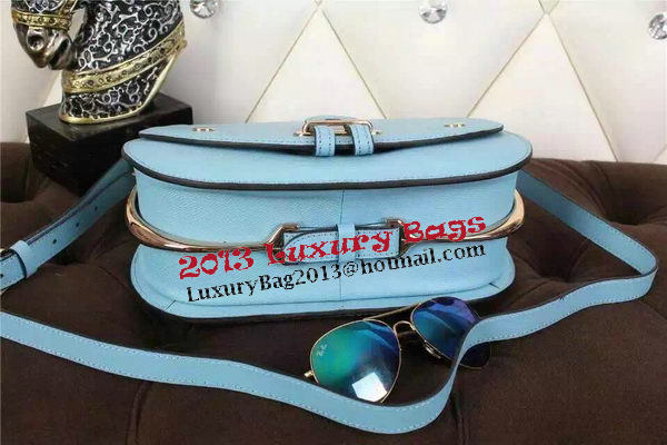 Hermes Passe-Guide Bag Calfskin Leather H22039 SkyBlue