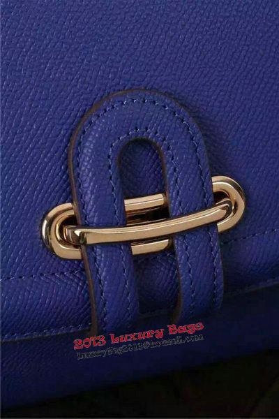 Hermes Passe-Guide Shoulder Bag Calfskin Leather H33225 Blue