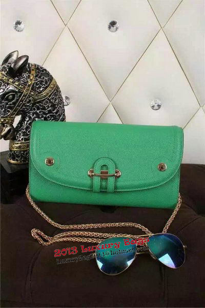 Hermes Passe-Guide Shoulder Bag Calfskin Leather H33225 Green