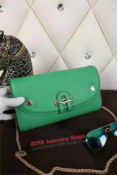 Hermes Passe-Guide Shoulder Bag Calfskin Leather H33225 Green