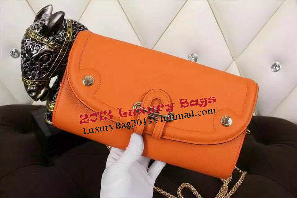 Hermes Passe-Guide Shoulder Bag Calfskin Leather H33225 Orange