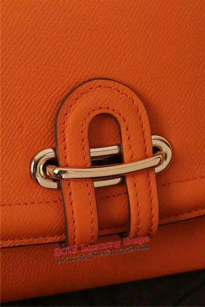 Hermes Passe-Guide Shoulder Bag Calfskin Leather H33225 Orange