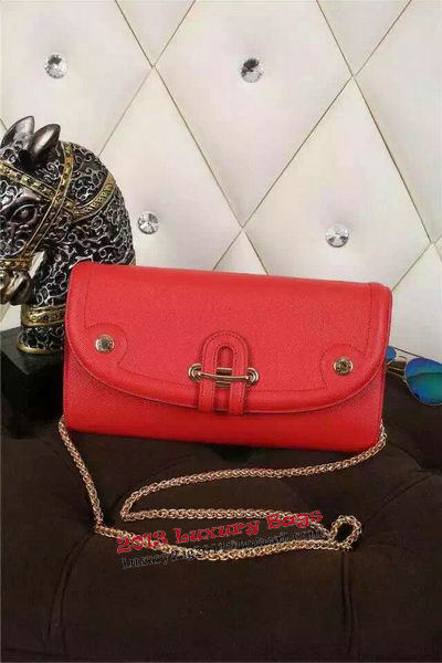 Hermes Passe-Guide Shoulder Bag Calfskin Leather H33225 Red