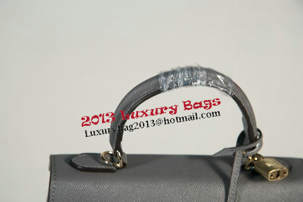 Hermes Kelly 25cm Tote Bag Togo Leather K2138 Grey