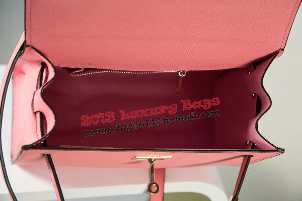 Hermes Kelly 25cm Tote Bag Togo Leather K2138 Pink