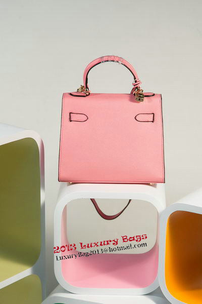 Hermes Kelly 25cm Tote Bag Togo Leather K2138 Pink