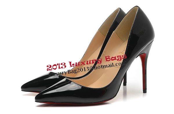 Christian Louboutin 100mm Pump Patent Leather CL1493 Black