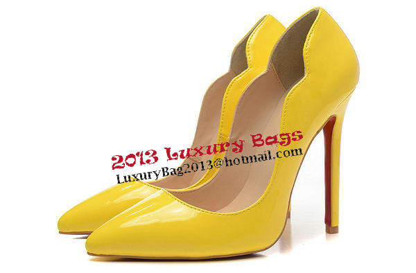 Christian Louboutin 120mm Pump Patent Leather CL1503 Yellow