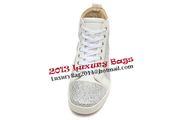 Christian Louboutin Casual Shoes Calfskin Leather CL897 White