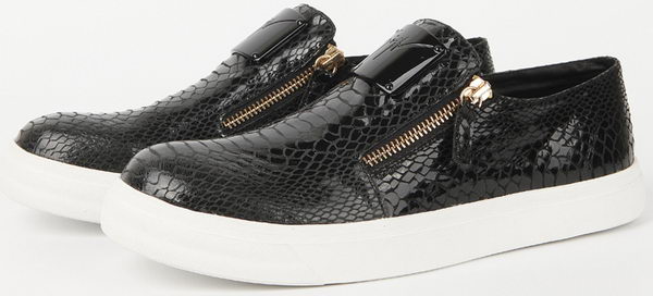 Giuseppe Zanotti Casual Shoes Snake Leather GZ0383 Black