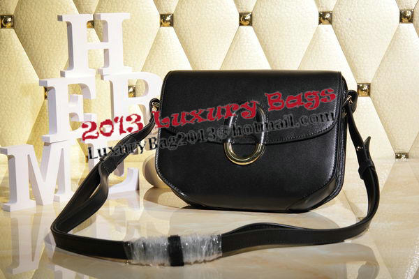 Hermes Cherche Midi Bag Calfskin Leather H1518 Black