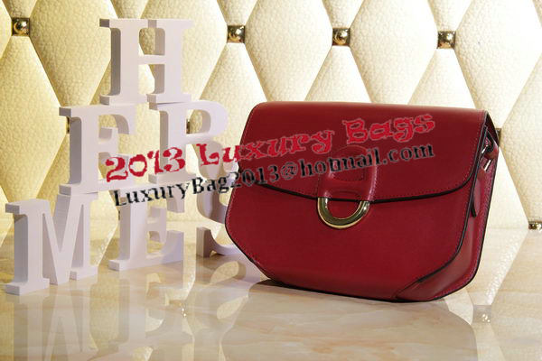 Hermes Cherche Midi Bag Calfskin Leather H1518 Burgundy